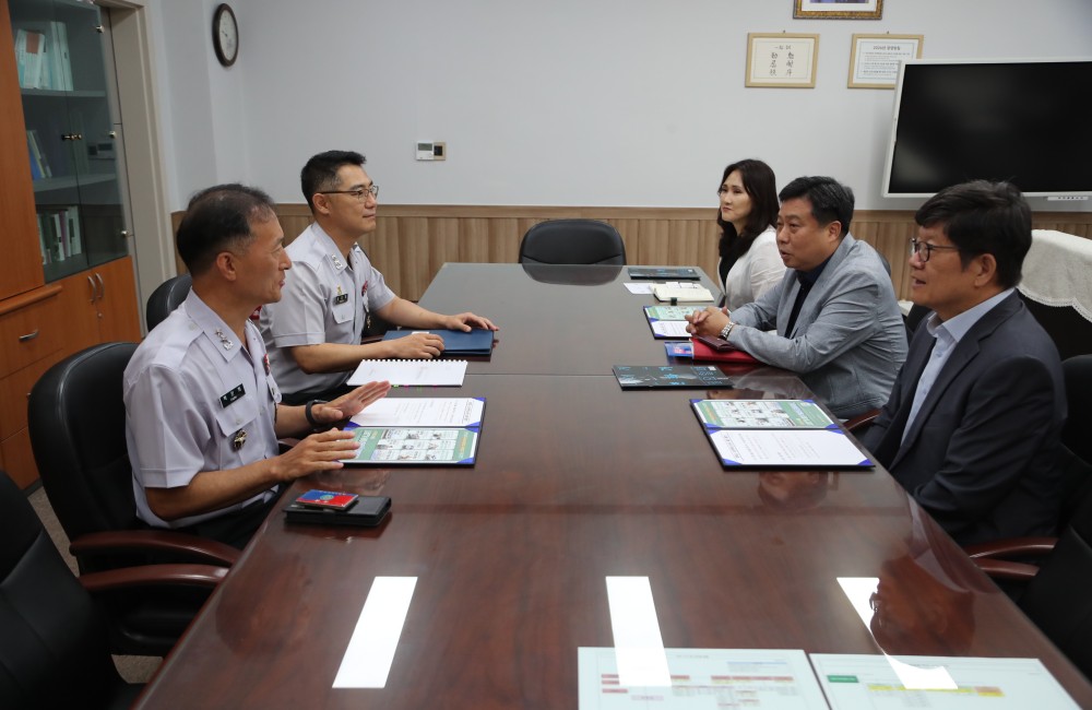 육군3사관학교장 방문 협의