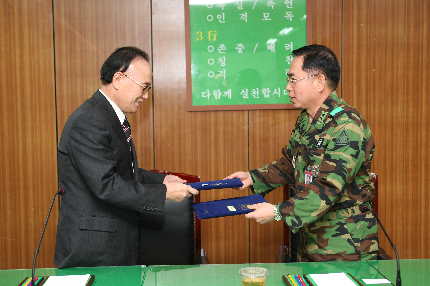 철원백골부대와 학군제휴협약식3