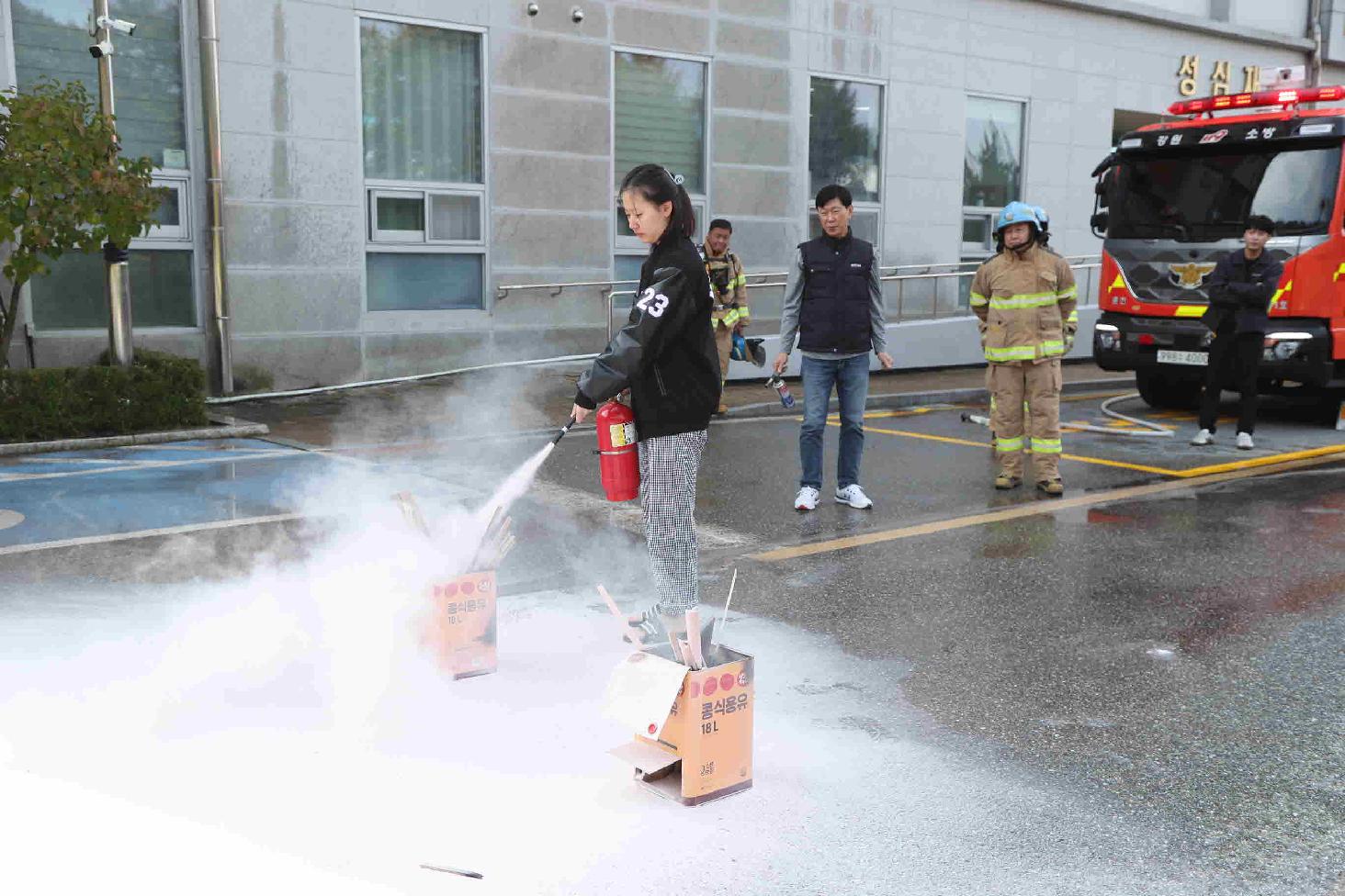 생활관 화재 대피 훈련