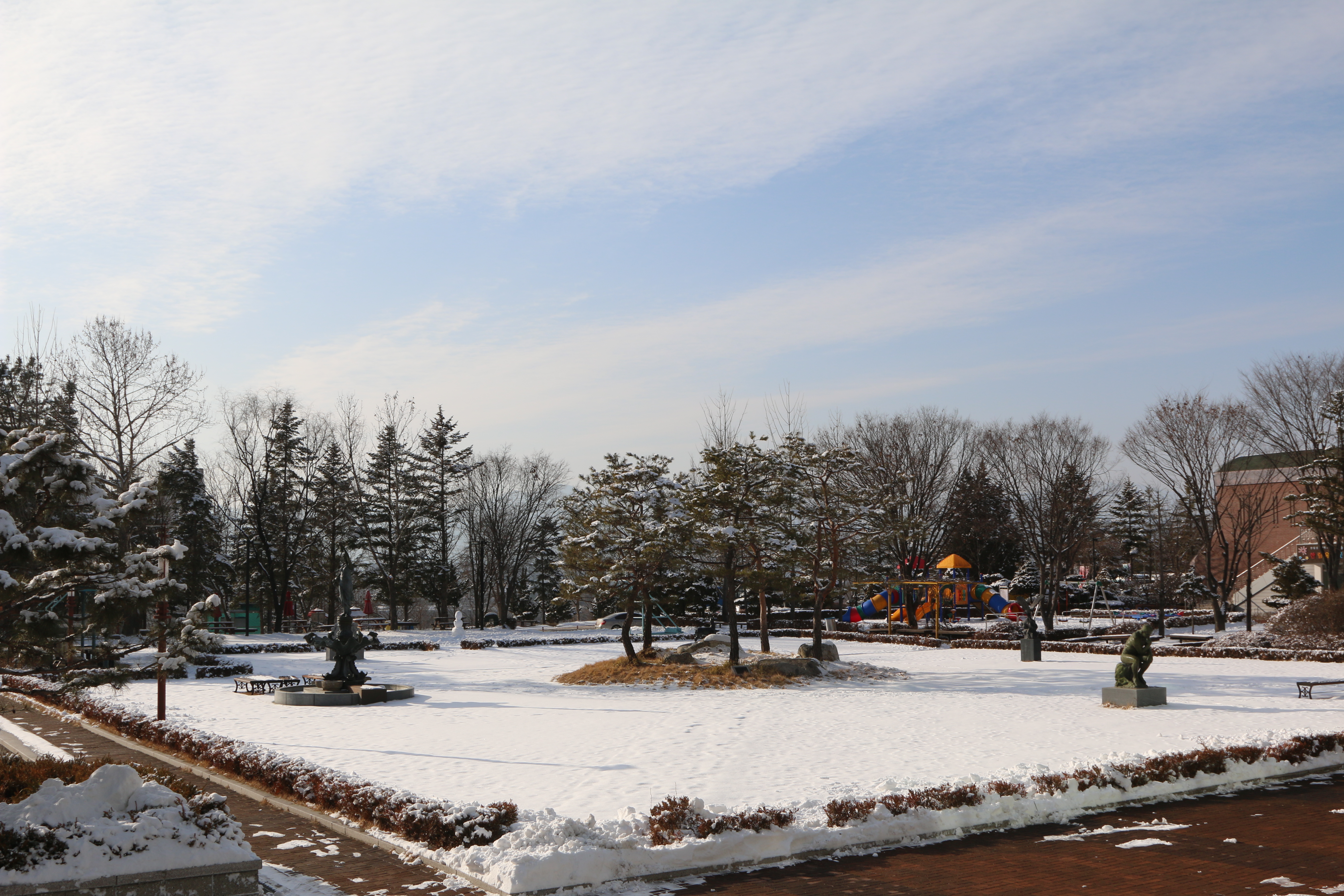 한림성심대학교의 겨울