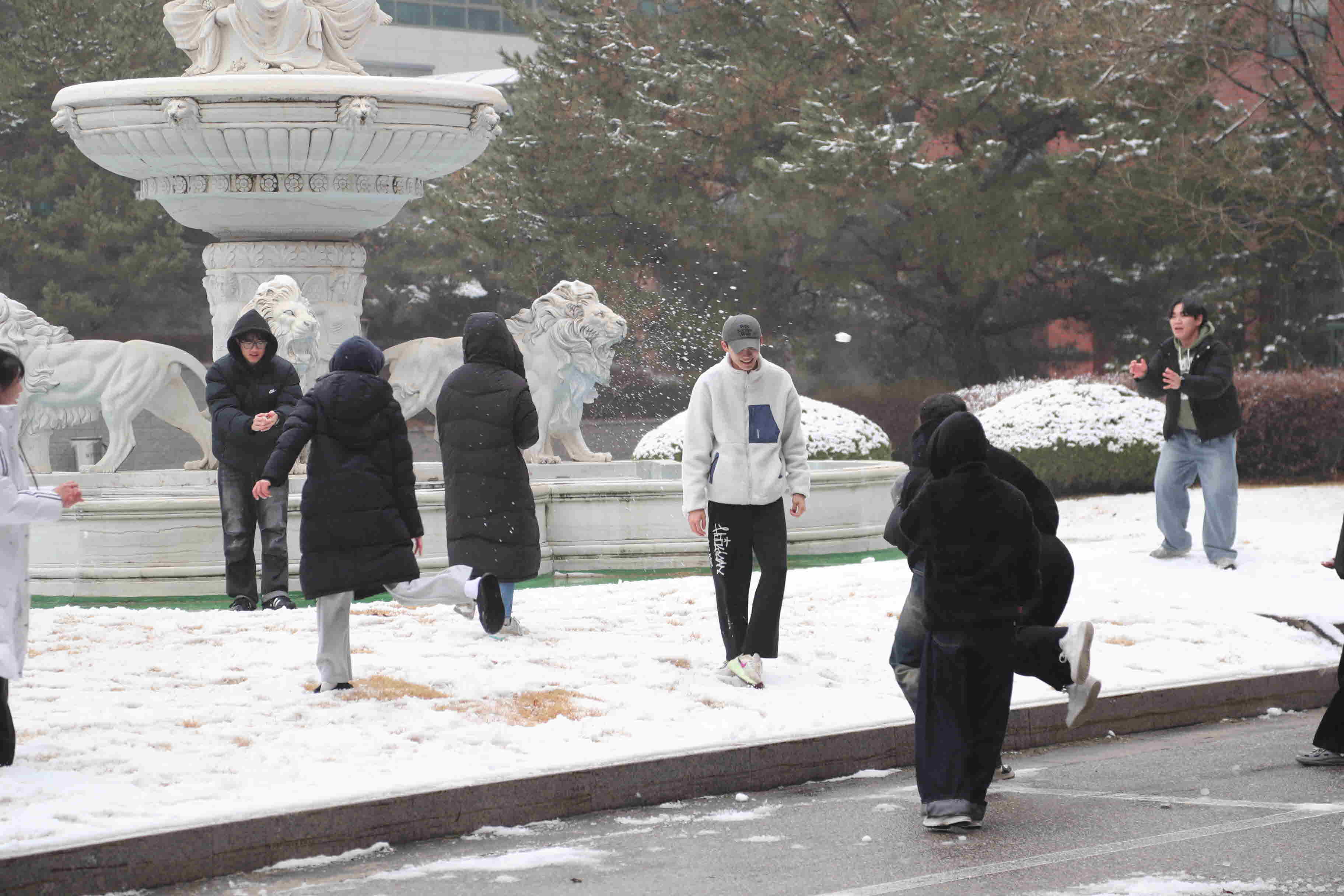 2025년 한림성심대학교의 겨울 모습